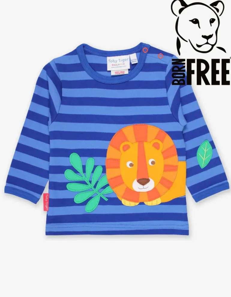 Organic Born Free Lion Applique T-Shirt