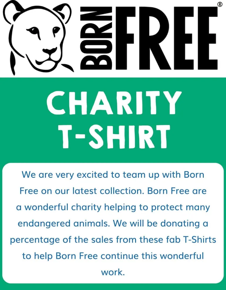 Organic Born Free Lion Applique T-Shirt