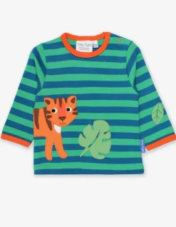 Organic Born Free Tiger Applique T-Shirt