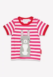 Organic Bunny Applique Short Sleeved T-Shirt