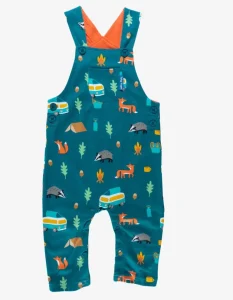 Organic Campervan Print Dungarees