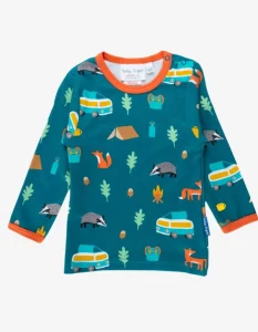 Organic Campervan Print Long-Sleeved T-Shirt