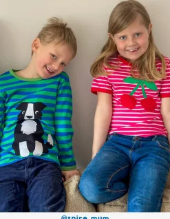 Organic Cherry Applique T-Shirt