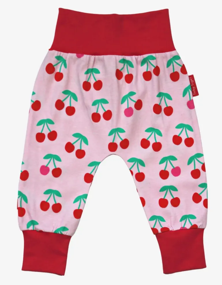 Organic Cherry Print Yoga Pants