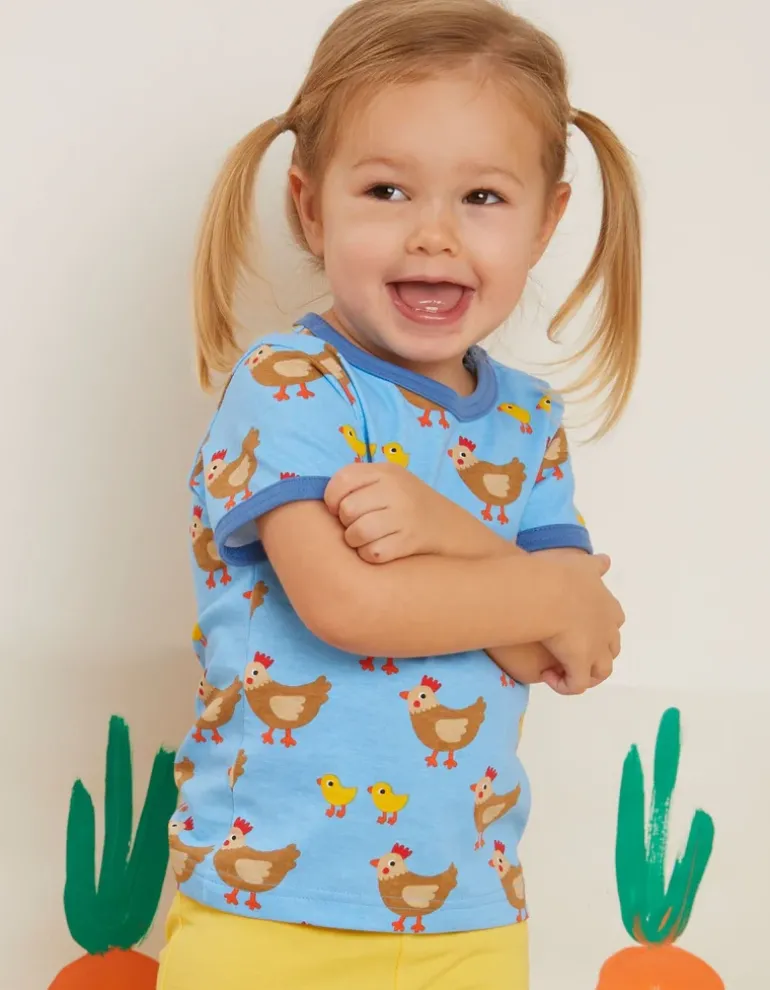Organic Chicken Print T-Shirt