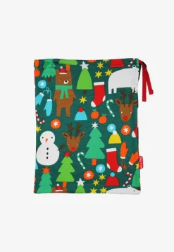 Organic Christmas Bear Print Baby Gift Set