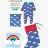 Organic Christmas Stocking Baby Bundle - Rainbow