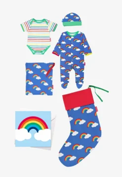 Organic Christmas Stocking Baby Bundle - Rainbow