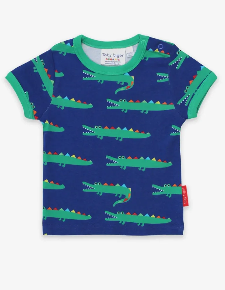 Organic Crocodile Print T-Shirt