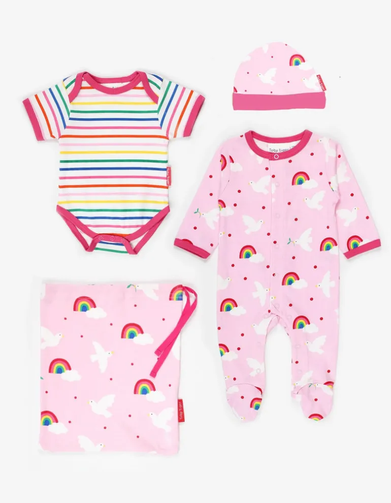 Organic Dove Print Baby Gift Set