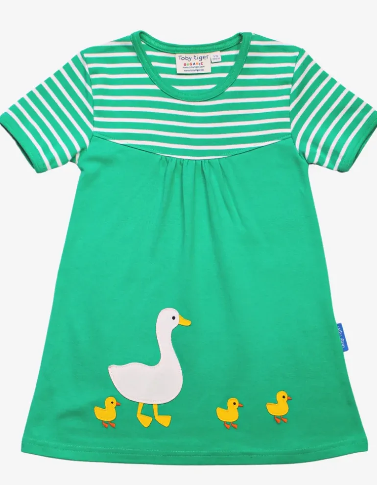 Organic Duck Applique Dress