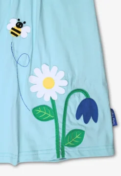 Organic English Garden Applique T-Shirt Dress