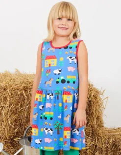 Organic Farm Print Summer Dress