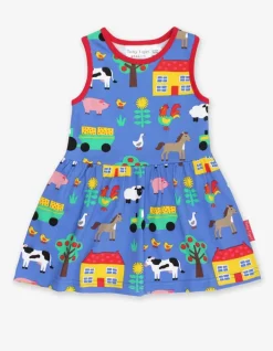 Organic Farm Print Summer Dress