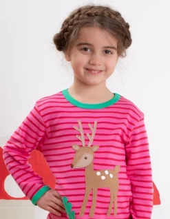 Organic Fawn Applique T-Shirt
