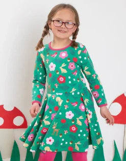 Organic Forest Adventure Print Skater Dress