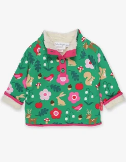 Organic Forest Adventure Print Cosy Fleece Sweatshirt