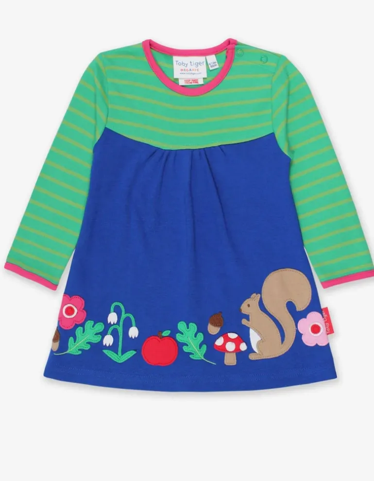 Organic Forest Adventure Applique T-Shirt Dress