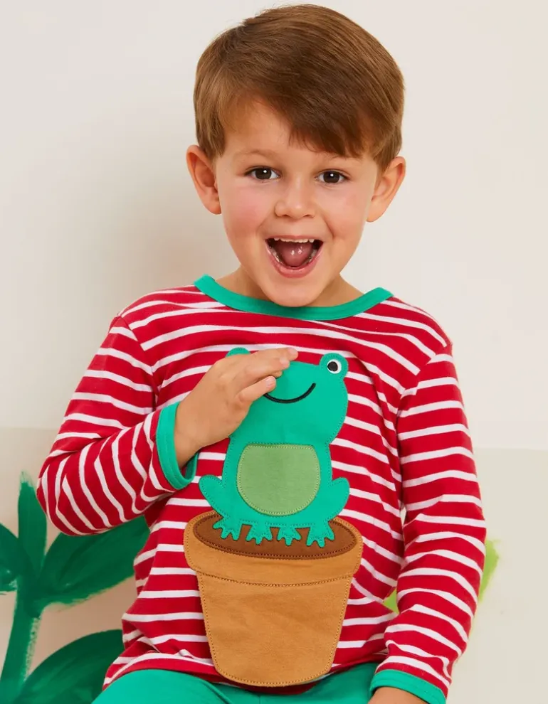 Organic Frog Applique T-Shirt