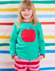 Organic Green Apple Applique T-Shirt