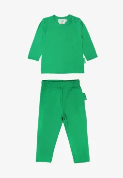 Organic Green Basic Long-Sleeved T-Shirt & Leggings Bundle