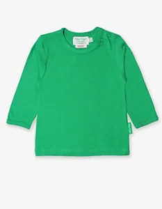 Organic Green Basic Long-Sleeved T-Shirt