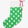 Organic Green Tree Christmas Stocking