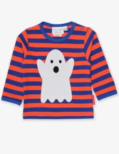 Organic Halloween Ghost Applique T-Shirt