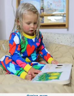 Organic Heart Print Pyjamas