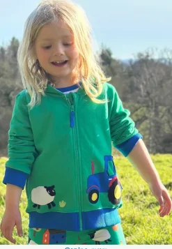 Organic Hillside Applique Hoodie