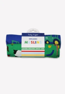 Organic Hillside Print 2 Pack Muslins