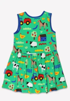 Organic Hillside Print Summer Dress