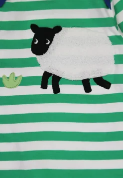 Organic Hillside Sheep Applique Sleepsuit