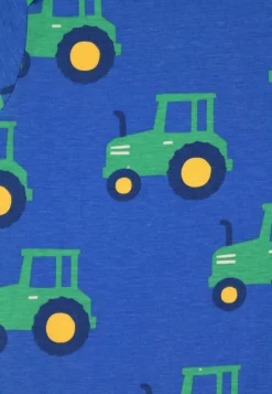 Organic Hillside Tractor Print Sleepsuit