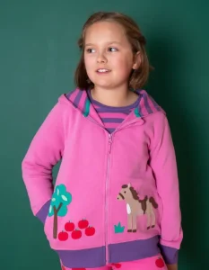 Organic Horse Applique Hoodie