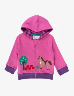 Organic Horse Applique Hoodie