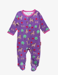 Organic Horse Print Babygrow