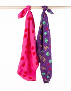 Organic Horse Print Muslin 2-Pack