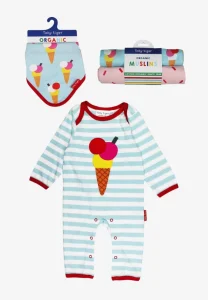 Organic Ice Cream Applique Baby Bundle