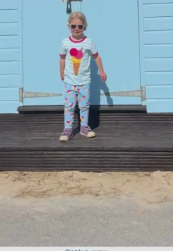 Organic Ice Cream Cones Print Leggings