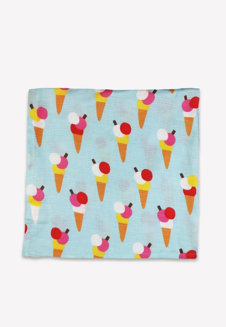 Organic Ice Cream Cones Print 2 Pack Muslins