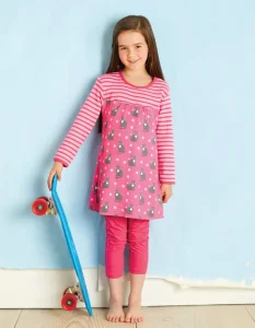 Organic Kitten Print Dress