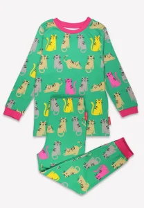 Organic Kitten Print Pyjamas