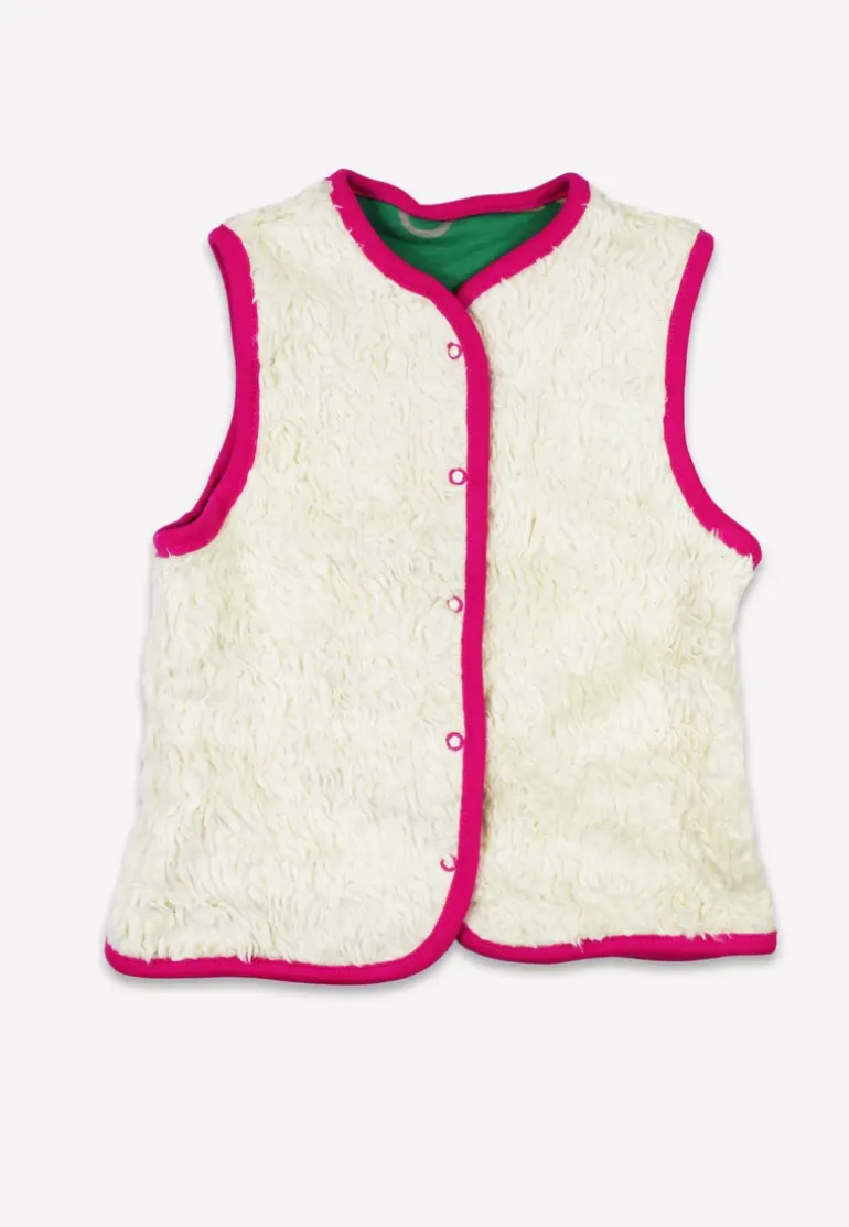 Organic Kitten Print Reversible Gilet
