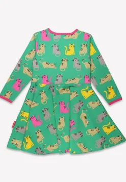 Organic Kitten Print Skater Dress