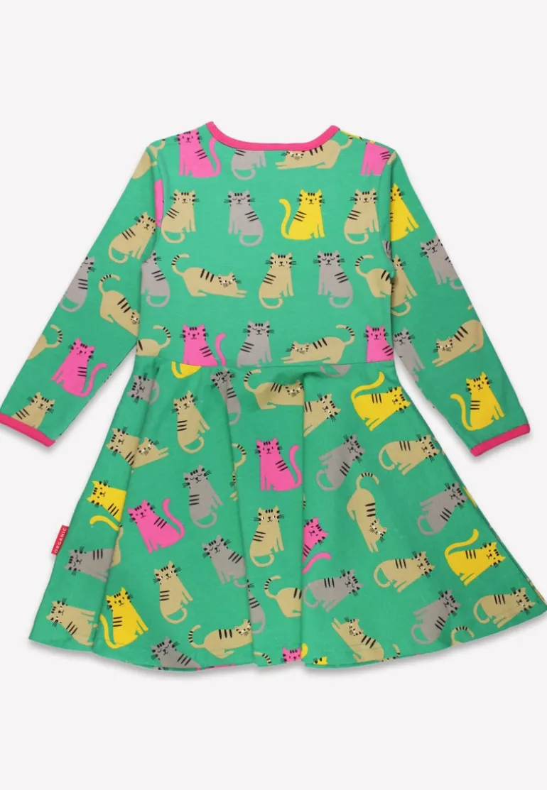 Organic Kitten Print Skater Dress