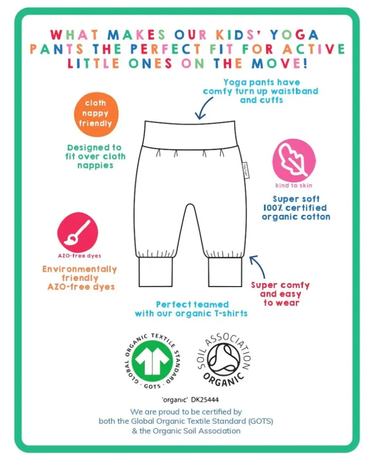 Organic Kitten Print Yoga Pants