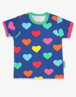 Organic Multi Heart Print T-Shirt