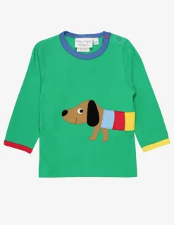 Organic Multi Sausage Dog Applique T-Shirt