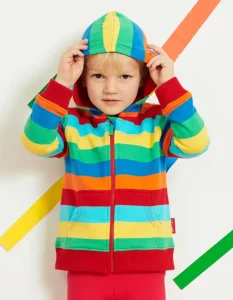 Organic Multi Stripe Hoodie